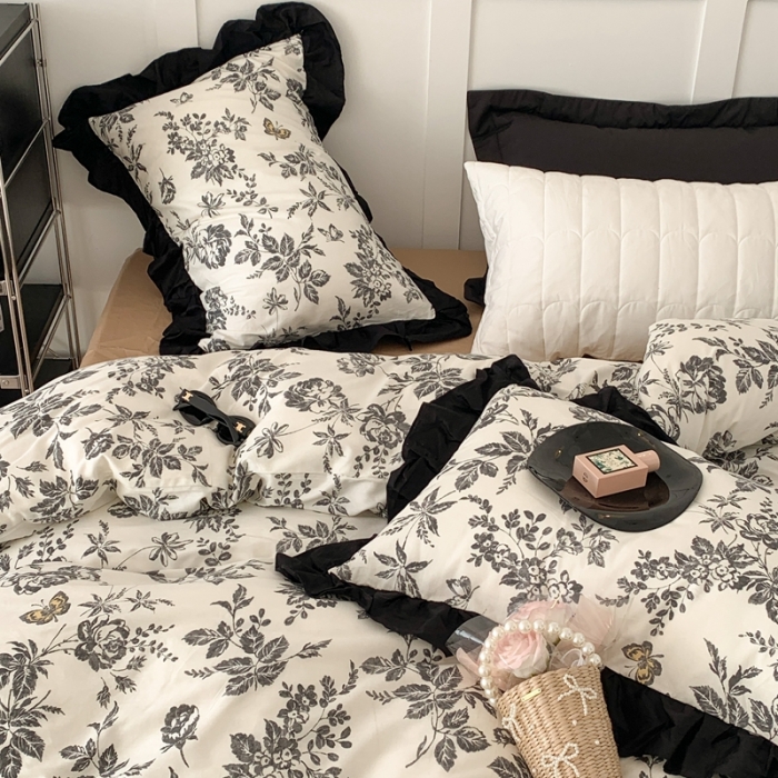 91家纺网 家纺一手货源 找家纺 （总）昔可 2023新款法式复古系列花边款