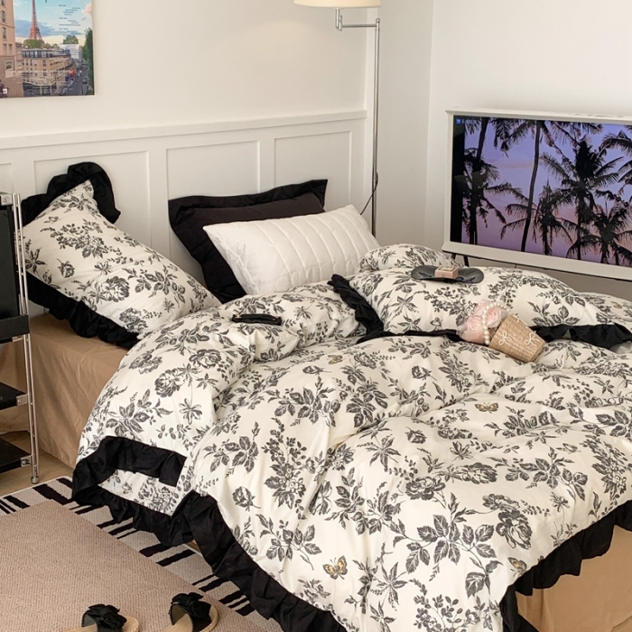 91家纺网 家纺一手货源 找家纺 （总）昔可 2023新款法式复古系列花边款