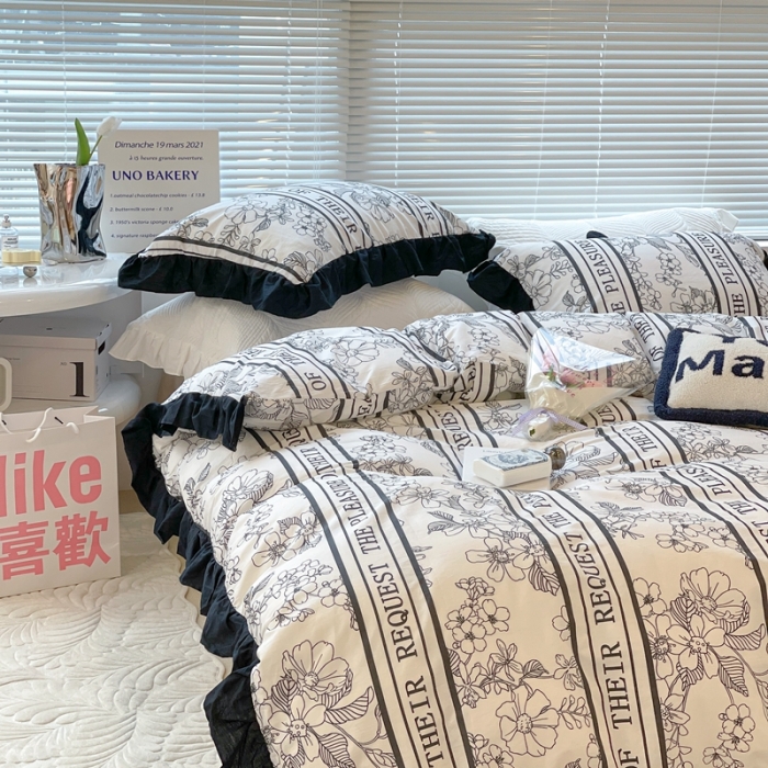 91家纺网 家纺一手货源 找家纺 昔可 2023新款法式复古系列花边款 优雅生活