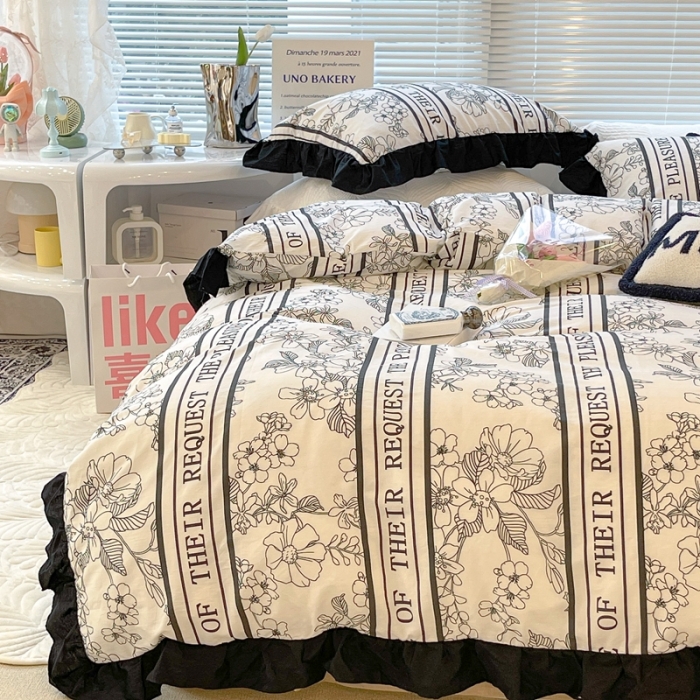 91家纺网 家纺一手货源 找家纺 昔可 2023新款法式复古系列花边款 优雅生活