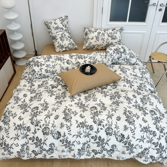 91家纺网 家纺一手货源 找家纺 昔可 2023新款法式复古系列普通款 法式茶歇黑