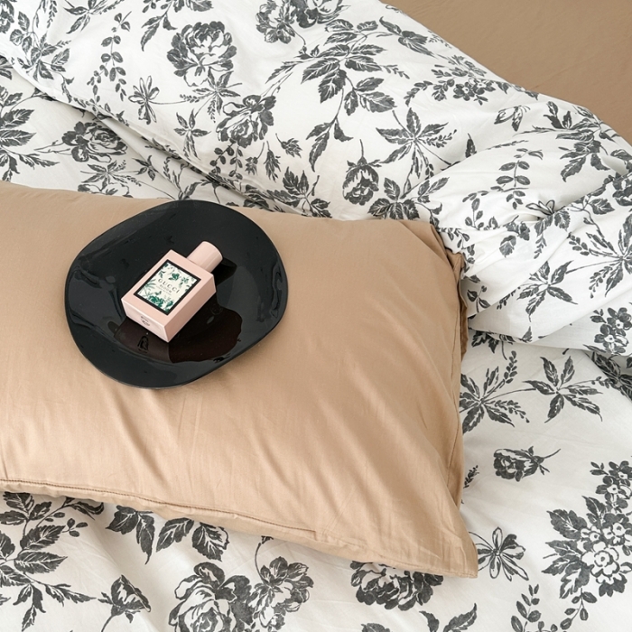 91家纺网 家纺一手货源 找家纺 昔可 2023新款法式复古系列普通款 法式茶歇黑