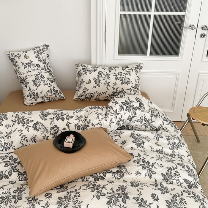 91家纺网 家纺一手货源 找家纺 昔可 2023新款法式复古系列普通款 法式茶歇黑