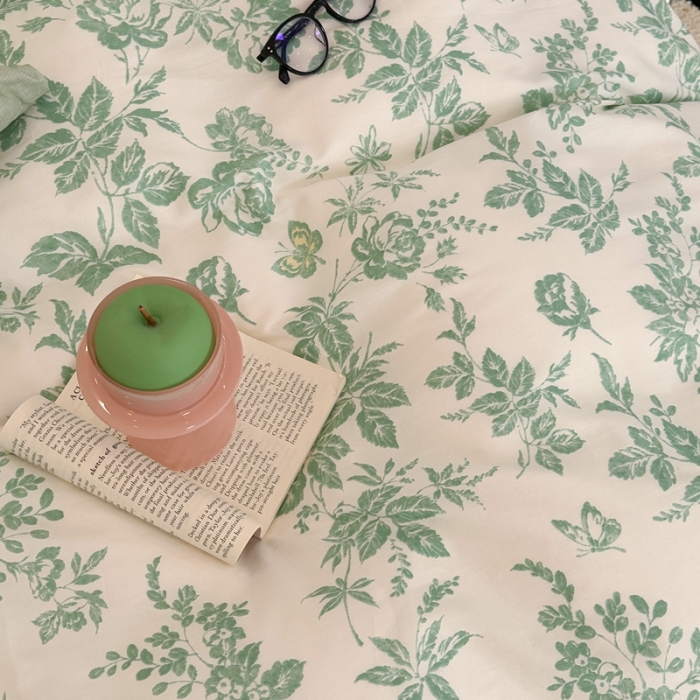 91家纺网 家纺一手货源 找家纺 昔可 2023新款法式复古系列普通款 法式茶歇绿