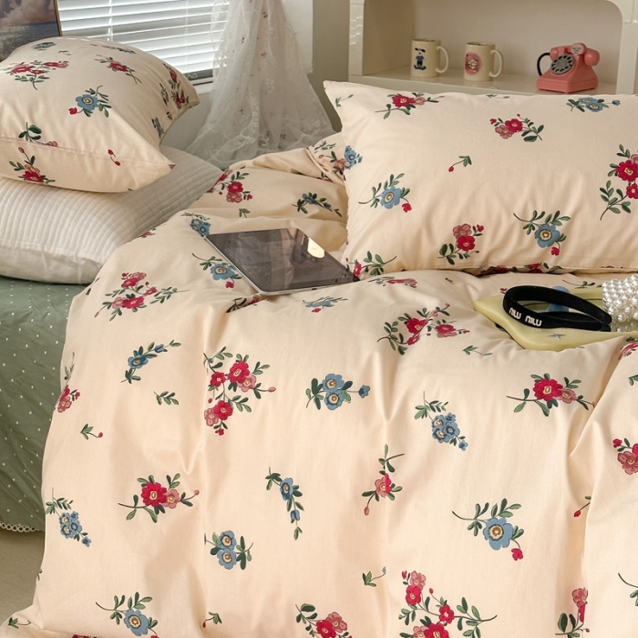 91家纺网 家纺一手货源 找家纺 昔可 2023新款法式复古系列普通款 古着复古花