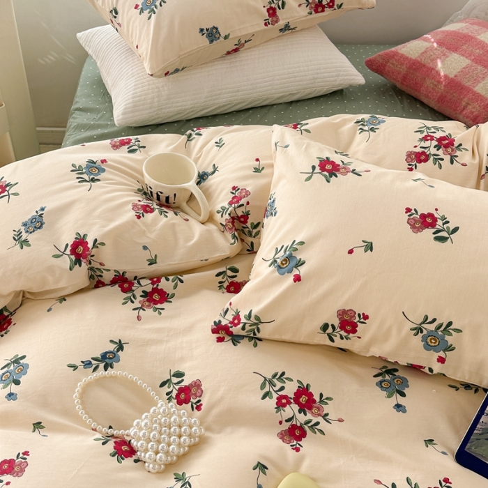 91家纺网 家纺一手货源 找家纺 昔可 2023新款法式复古系列普通款 古着复古花