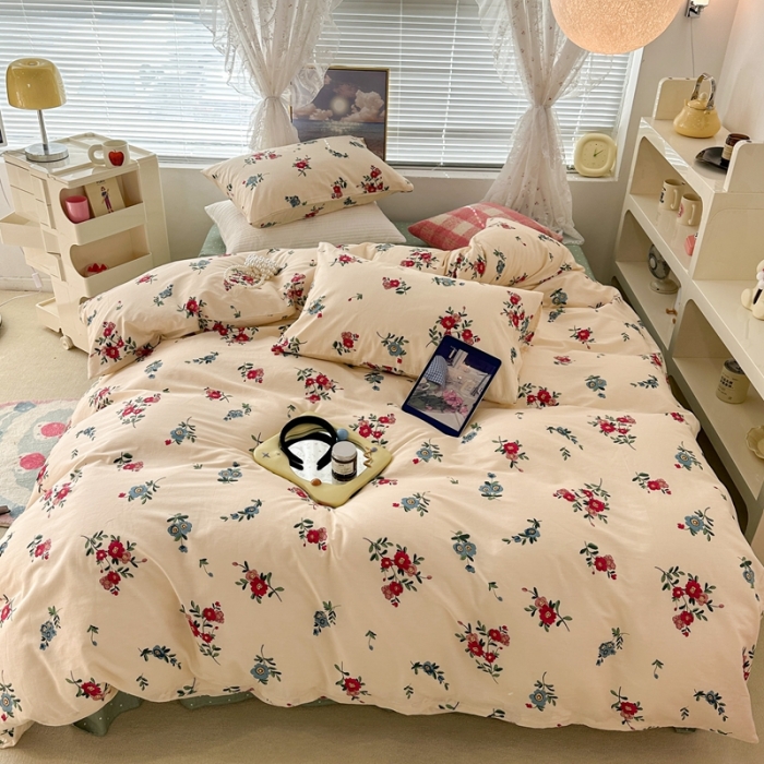 91家纺网 家纺一手货源 找家纺 昔可 2023新款法式复古系列普通款 古着复古花