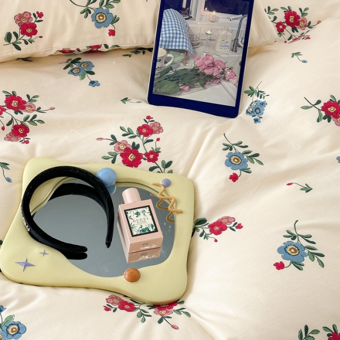 91家纺网 家纺一手货源 找家纺 昔可 2023新款法式复古系列普通款 古着复古花