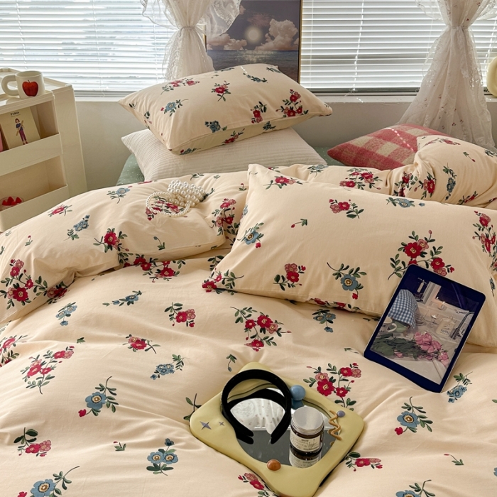 91家纺网 家纺一手货源 找家纺 昔可 2023新款法式复古系列普通款 古着复古花