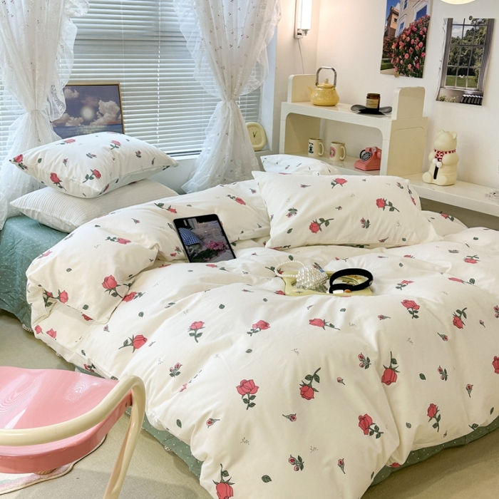 91家纺网 家纺一手货源 找家纺 昔可 2023新款法式复古系列普通款 少女玫瑰