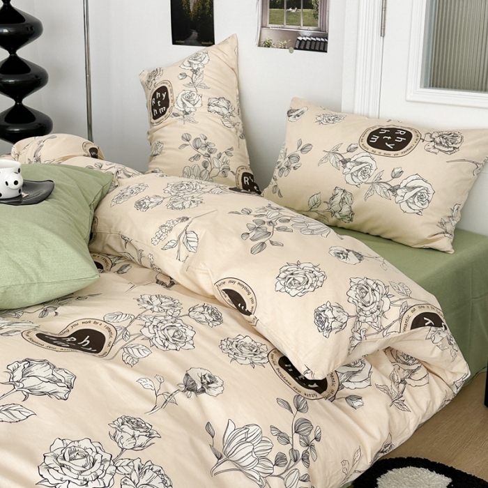 91家纺网 家纺一手货源 找家纺 昔可 2023新款法式复古系列普通款 松茶玫瑰