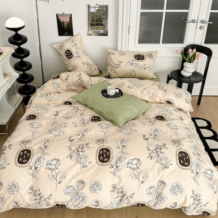 91家纺网 家纺一手货源 找家纺 昔可 2023新款法式复古系列普通款 松茶玫瑰