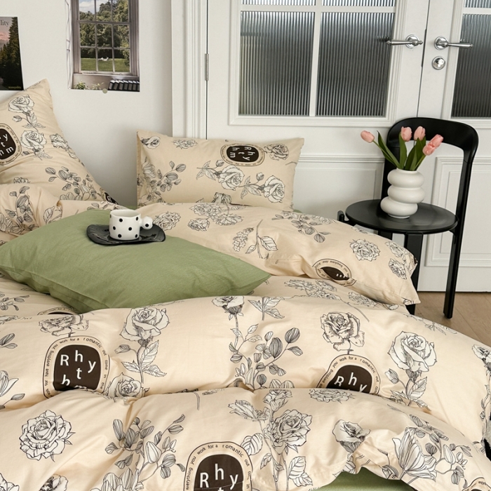 91家纺网 家纺一手货源 找家纺 昔可 2023新款法式复古系列普通款 松茶玫瑰