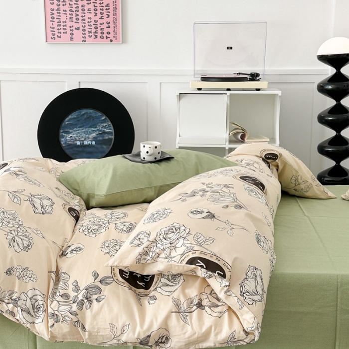 91家纺网 家纺一手货源 找家纺 昔可 2023新款法式复古系列普通款 松茶玫瑰