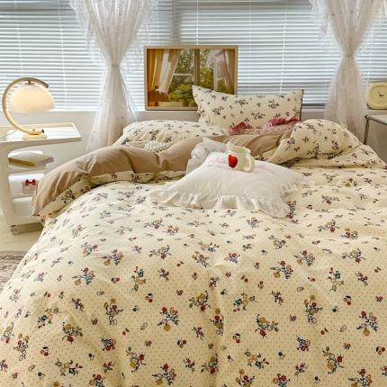 91家纺网 家纺一手货源 找家纺 昔可 2023新款复古花全棉 伯利兹玫瑰