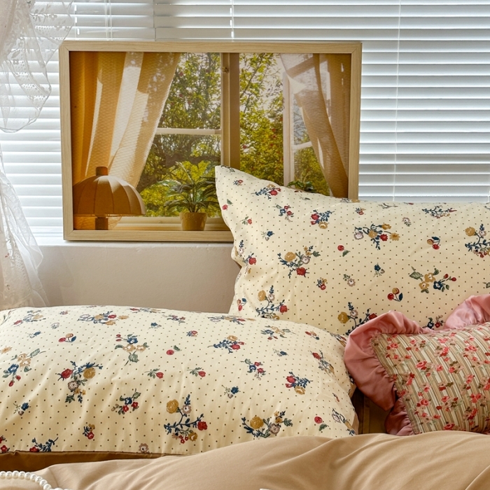 91家纺网 家纺一手货源 找家纺 （总）昔可 2023新款复古花全棉