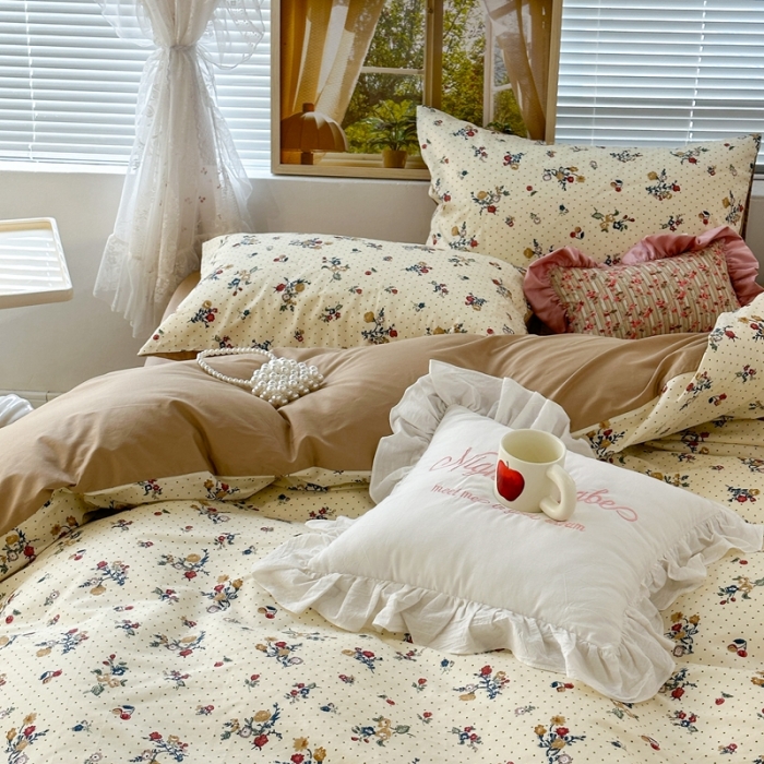 91家纺网 家纺一手货源 找家纺 （总）昔可 2023新款复古花全棉