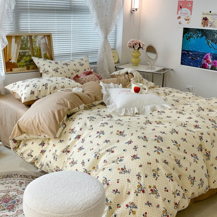 91家纺网 家纺一手货源 找家纺 （总）昔可 2023新款复古花全棉