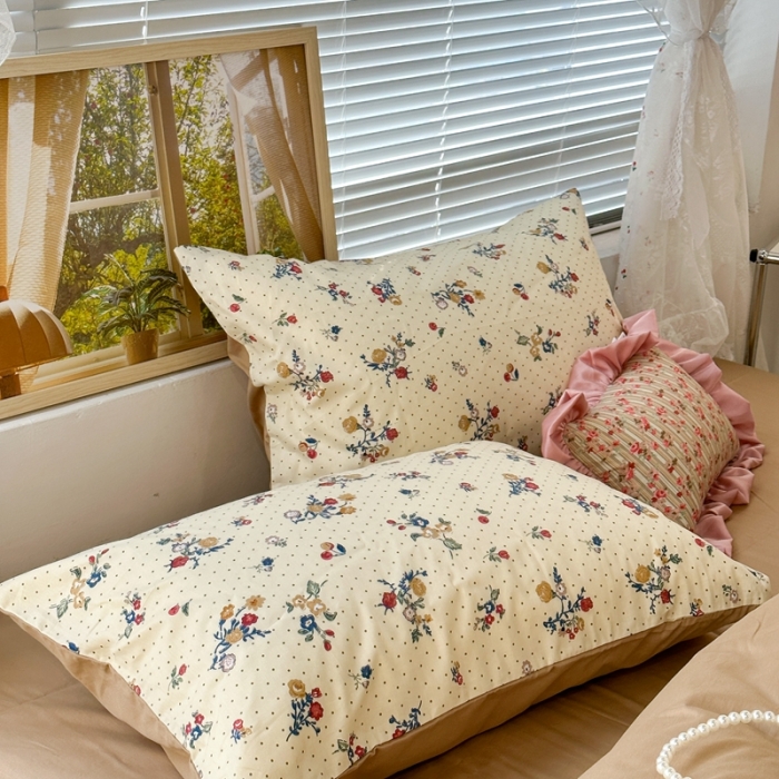 91家纺网 家纺一手货源 找家纺 昔可 2023新款复古花全棉 伯利兹玫瑰