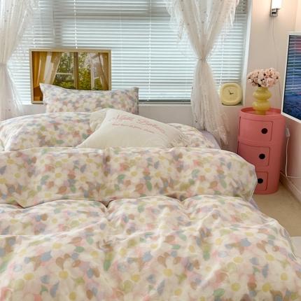 昔可 2023新款复古花全棉 晕染小花