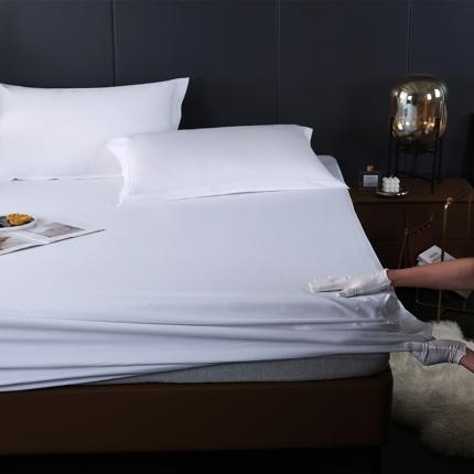 91家纺网 家纺一手货源 找家纺 （总）棉立方酒店布草纯白床笠酒店床笠宾馆床笠民宿床笠全白床笠