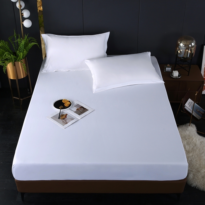 91家纺网 家纺一手货源 找家纺 （总）棉立方酒店布草纯白床笠酒店床笠宾馆床笠民宿床笠全白床笠