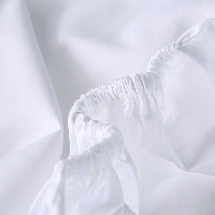 91家纺网 家纺一手货源 找家纺 （总）棉立方酒店布草纯白床笠酒店床笠宾馆床笠民宿床笠全白床笠