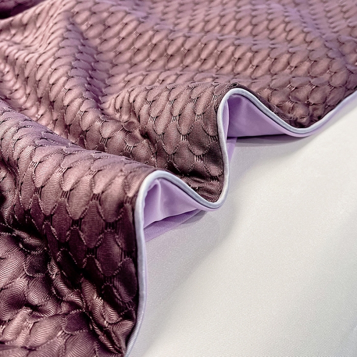 91家纺网 家纺一手货源 找家纺 慕晨 2023新款A类华夫格凉感丝夏被空调被夏凉被 华夫格浅紫