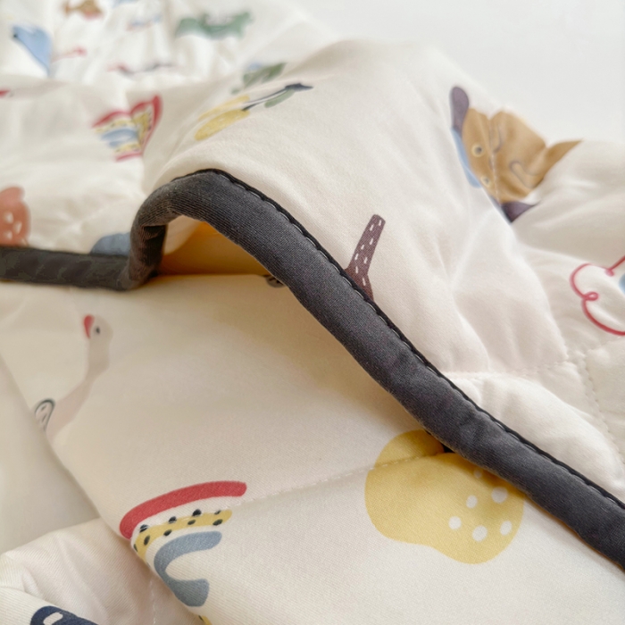 91家纺网 家纺一手货源 找家纺 琪格格 2023新款A类针织棉夏被 动物之家