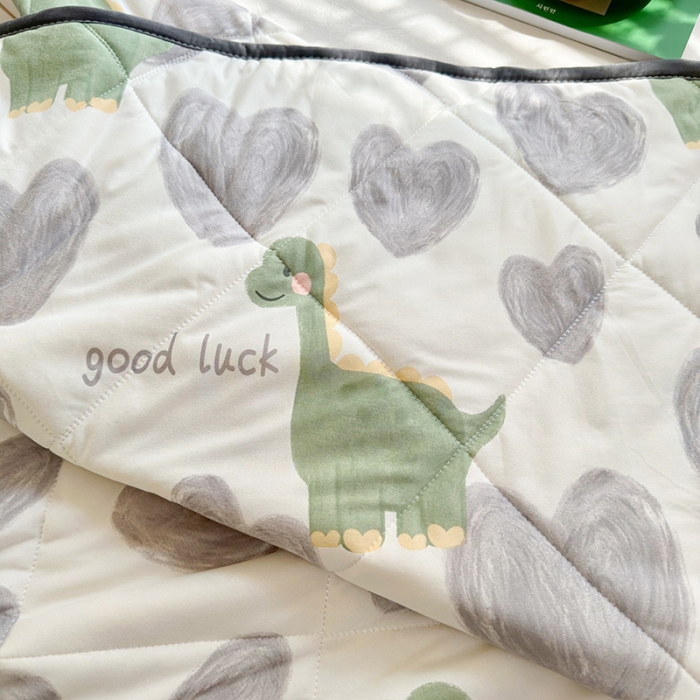 91家纺网 家纺一手货源 找家纺 琪格格 2023新款A类针织棉夏被 恐龙爱