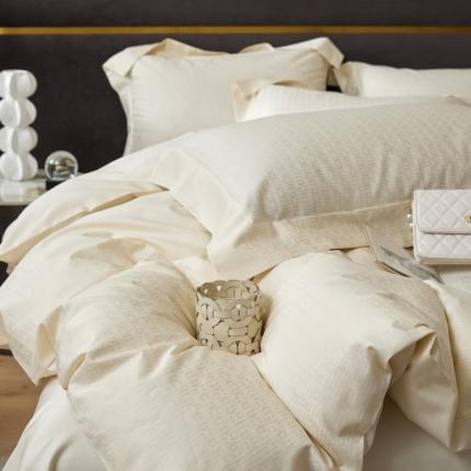 91家纺网 家纺一手货源 找家纺 （总）舒慕 2025新款高端100支长绒棉全棉提花轻奢四件套