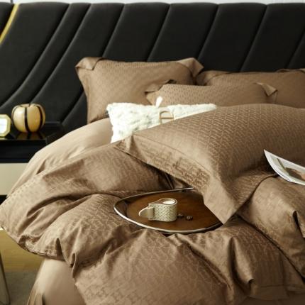 91家纺网 家纺一手货源 找家纺 （总）舒慕 2025新款高端100支长绒棉全棉提花轻奢四件套