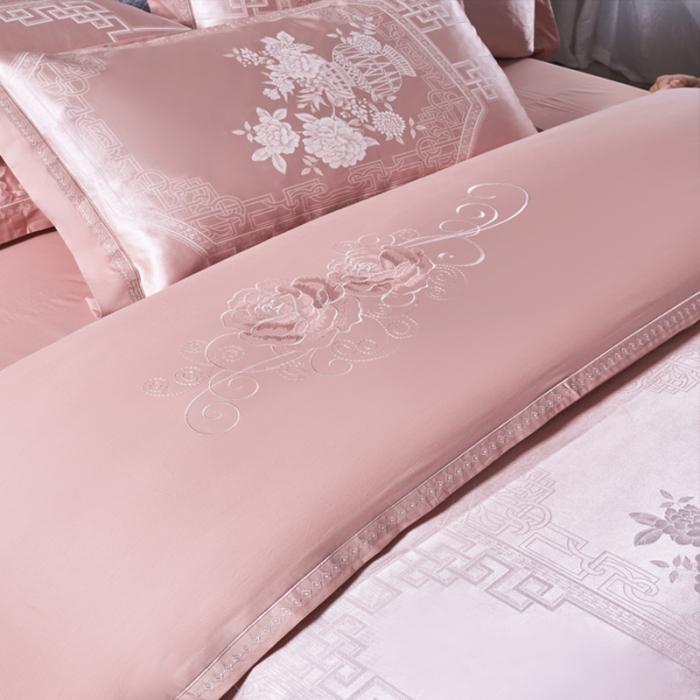 91家纺网 家纺一手货源 找家纺 天丝刺绣贡缎提花全棉四件套