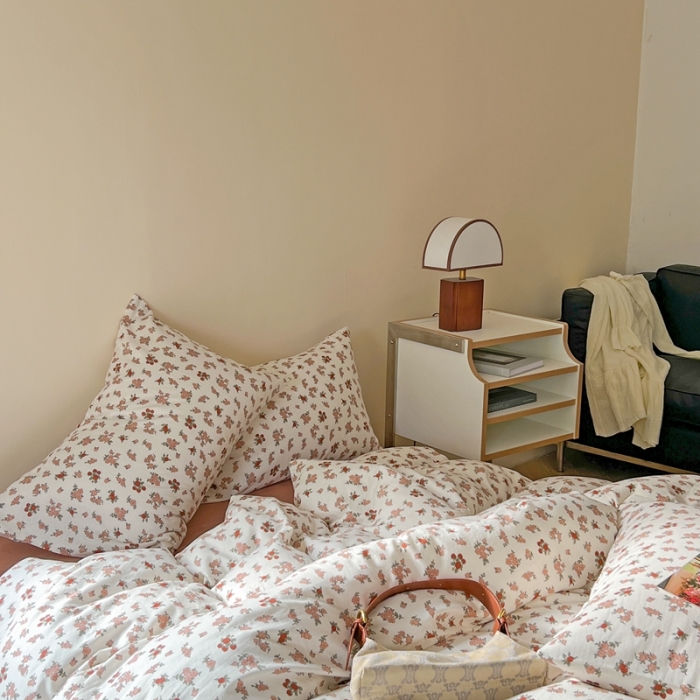 91家纺网 家纺一手货源 找家纺 (总)时年 2023新款全棉双层纱四件套