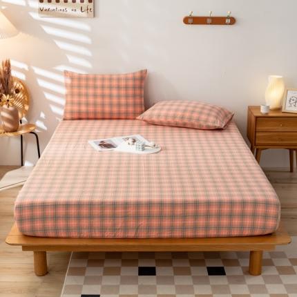 91家纺网 家纺一手货源 找家纺 (总)九沐良品 新款A类色织水洗棉床笠