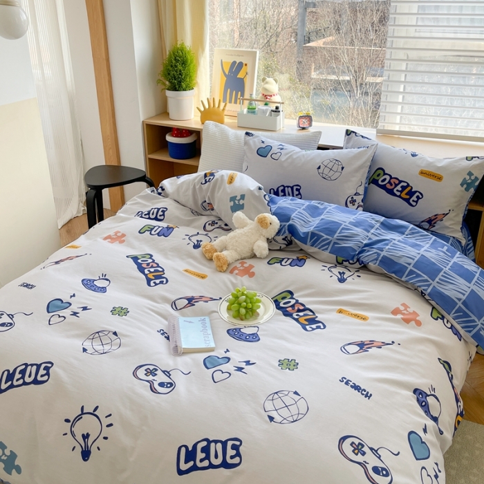 91家纺网 家纺一手货源 找家纺 时年 2023新款热爱生活·全棉系列第二期 宇航梦-蓝