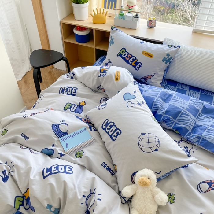 91家纺网 家纺一手货源 找家纺 时年 2023新款热爱生活·全棉系列第二期 宇航梦-蓝