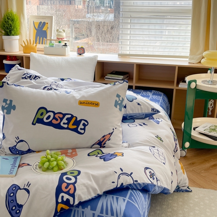 91家纺网 家纺一手货源 找家纺 时年 2023新款热爱生活·全棉系列第二期 宇航梦-蓝