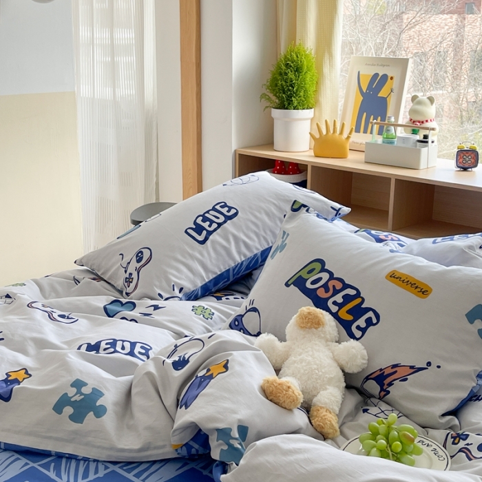 91家纺网 家纺一手货源 找家纺 时年 2023新款热爱生活·全棉系列第二期 宇航梦-蓝