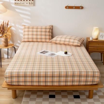 91家纺网 家纺一手货源 找家纺 (总)九沐良品 新款A类色织水洗棉床笠