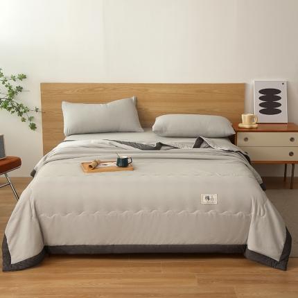 91家纺网 家纺一手货源 找家纺 （总）猎鹿人 2023新款纯色水洗棉纱棉花夏被