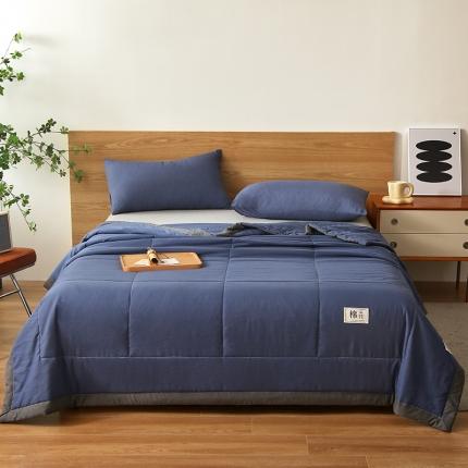 91家纺网 家纺一手货源 找家纺 （总）猎鹿人 2023新款纯色水洗棉纱棉花夏被