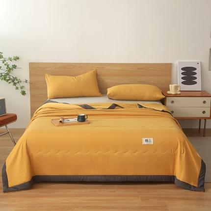 91家纺网 家纺一手货源 找家纺 （总）猎鹿人 2023新款纯色水洗棉纱棉花夏被