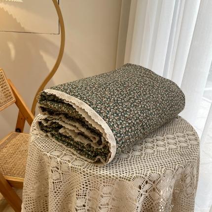 91家纺网 家纺一手货源 找家纺 源启生活 2023花边法式复古风双层纱夏被全棉夏凉被纯棉空调被 晚晴