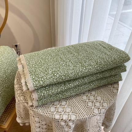 91家纺网 家纺一手货源 找家纺 源启生活 2023花边法式复古风双层纱夏被全棉夏凉被纯棉空调被 月见