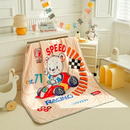 91家纺网 家纺一手货源 找家纺 （总）温宁 2023新款A类牛奶丝大版儿童卡通夏凉被空调被子