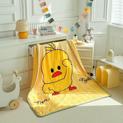 91家纺网 家纺一手货源 找家纺 （总）温宁 2023新款A类牛奶丝大版儿童卡通夏凉被空调被子