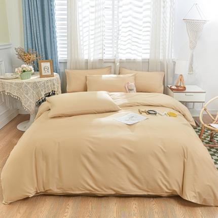 91家纺网 家纺一手货源 找家纺 （总）极梦家纺（支持定制） 2025新款喷气40s全棉纯色单品被套