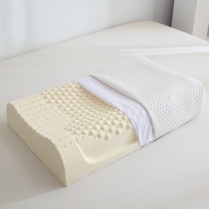 91家纺网 家纺一手货源 找家纺 2025新款成人儿童乳胶枕颗粒按摩乳胶枕A品乳胶枕芯枕头 优雅白-颗粒款