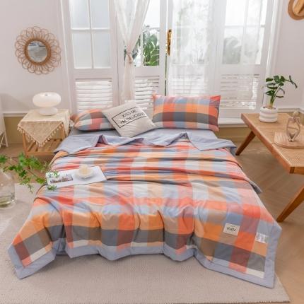 简色坊 2023新款水洗棉夏被 缤纷格